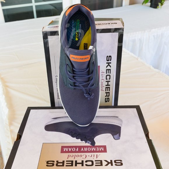 2 pairs  Skechers bundle shoes BLACK+nAVY  men shoes‎ - Picture 6 of 16